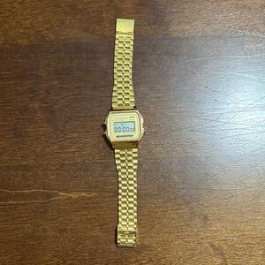 Gold Digital Watch